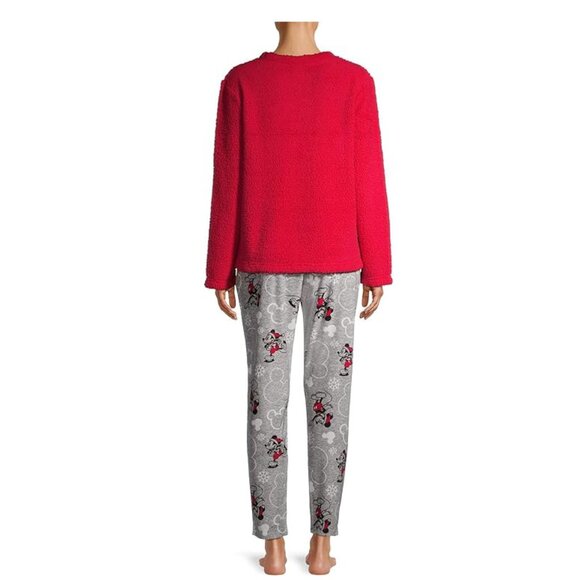 Womens Mickey Mouse Plush "Oh! What Fun" Christmas Holiday Pajamas Set 3X - Picture 2 of 2